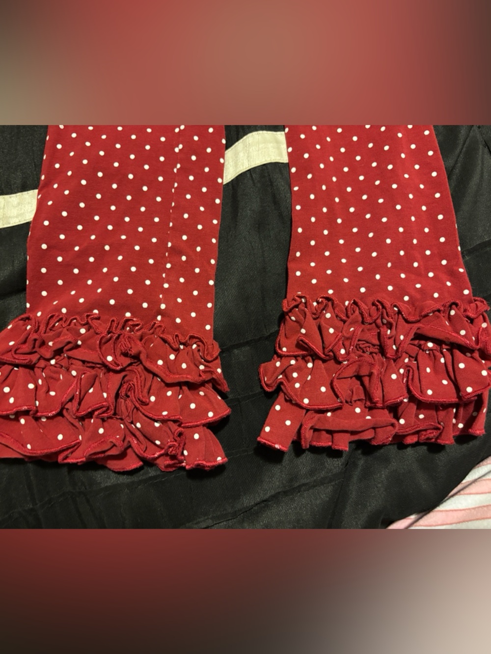 Oopsie Daisy Girls' Red Polka Dot Leggings